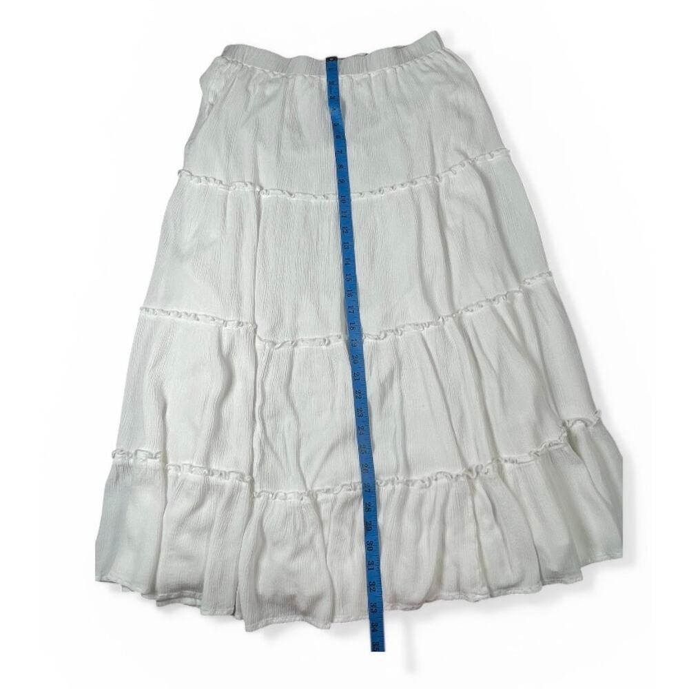 Princess Polly Miriah Maxi Skirt- Women's 12- White -Elastic Waist - Picture 3 of 6
